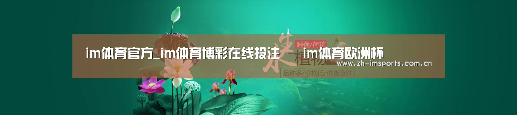 鲜花水草花卉网站模板